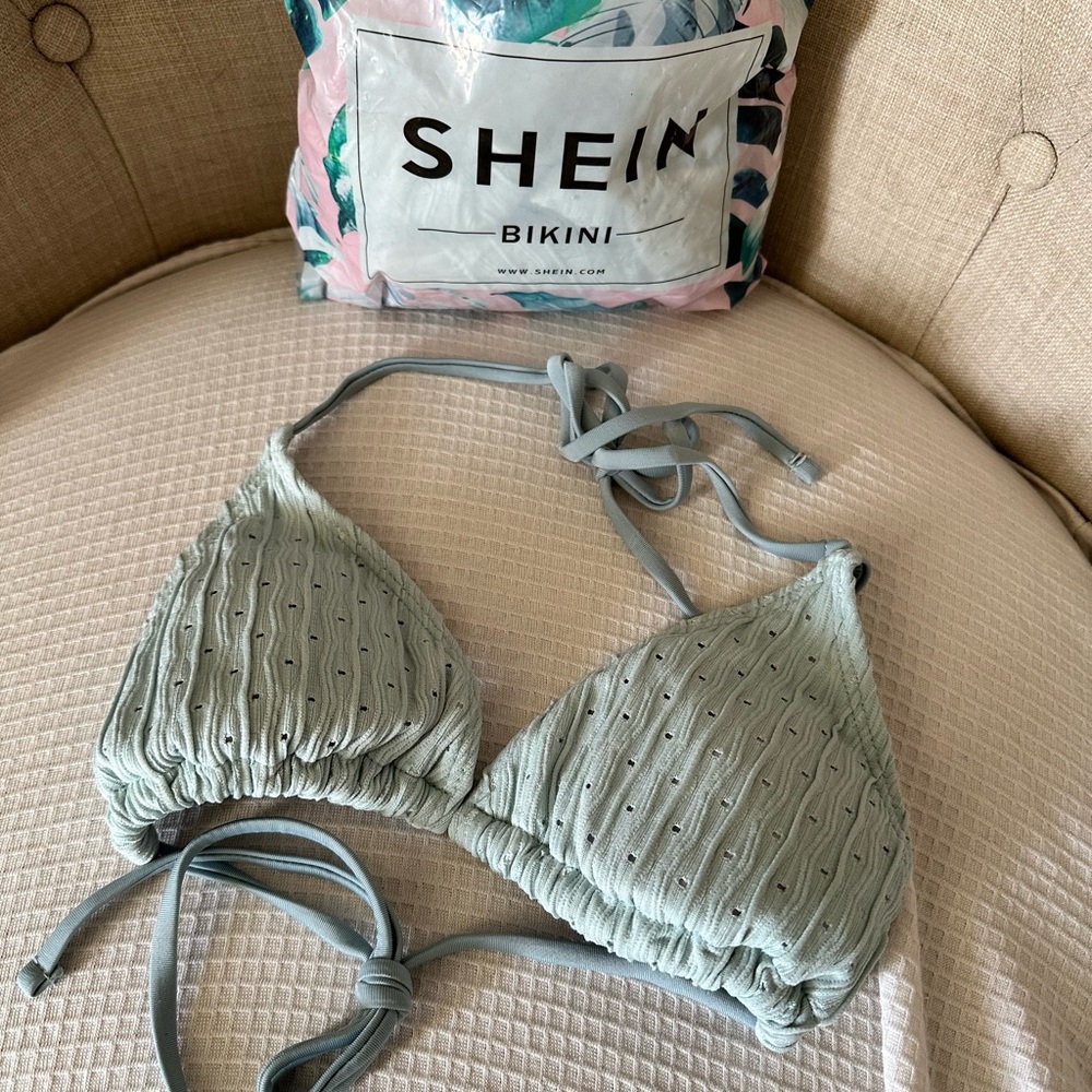 SHEIN Green Bikini 3 Piece Set